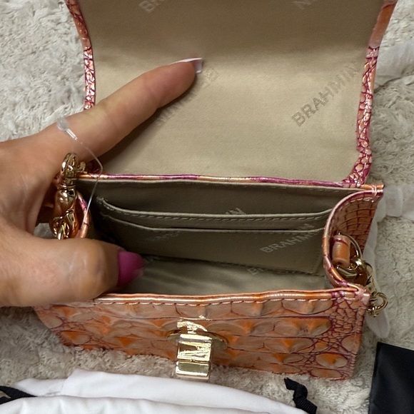 🍑NWT Rare Color of the Year Brahmin Arietta Apricot Rose Melbourne - Picture 10 of 10